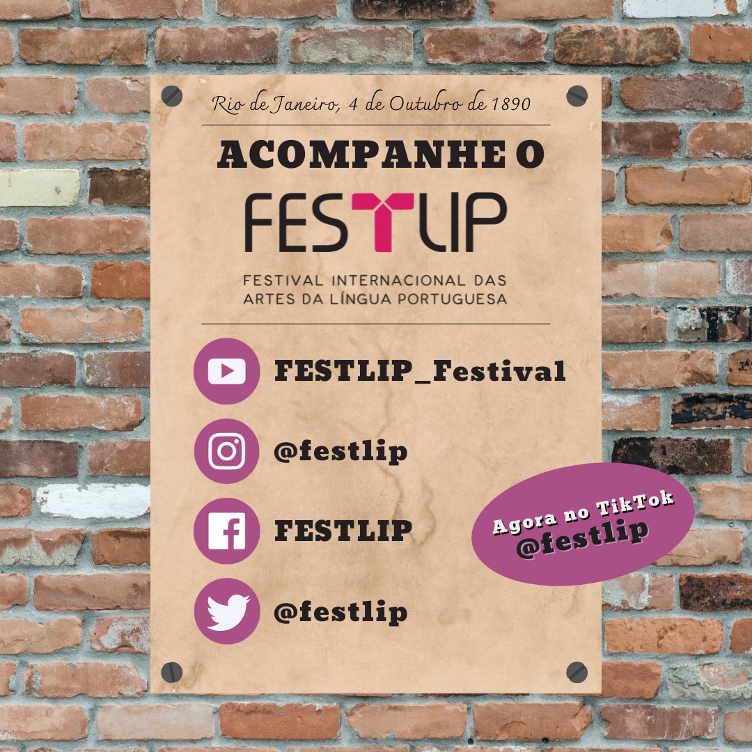 festlip's tweet photo. Acompanhe o FESTLIP_Festival nas redes sociais!

Você fica sabendo as novidades da 14ª edição do festival, e relembra suas edições favoritas com o nosso acervo!

E para atiçar a curiosidade, deixamos mais um spoiler na imagem.

#festlip #teatro #festival #cultura #musica #artes https://t.co/huM476nFe1