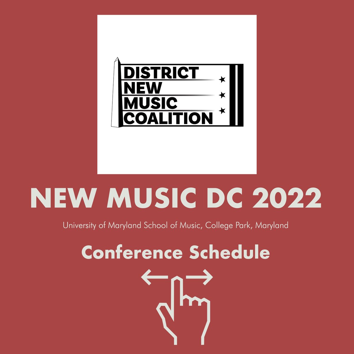 districtnmc's tweet photo. What’s happening when at New Music DC 2022? Here’s your guide! Registration info at the link in our bio. https://t.co/VGd8ZAU6jn