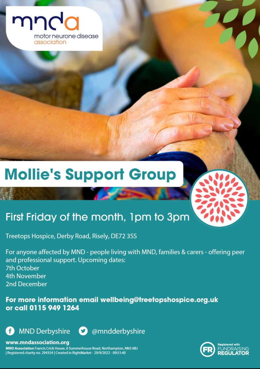 Reminder : Mollie's support group will be taking place this Friday.