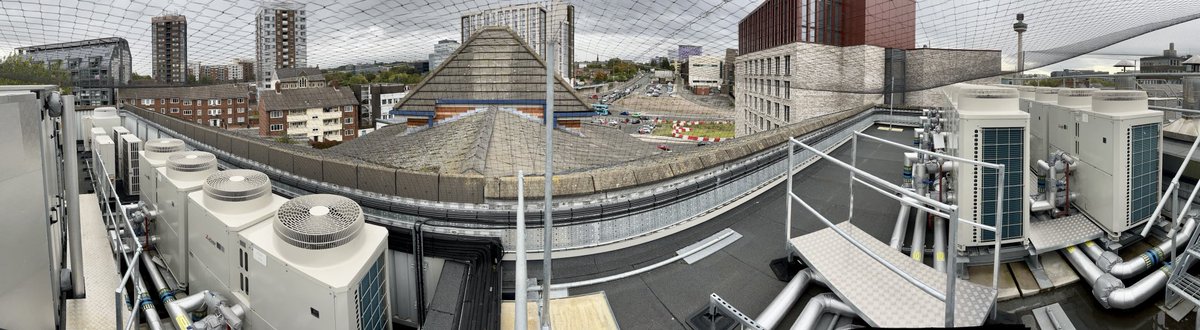 First day of heating season! Excited to study this newly installed ASHP systems as a part of our Operational Performance and Modelling module at LJMU