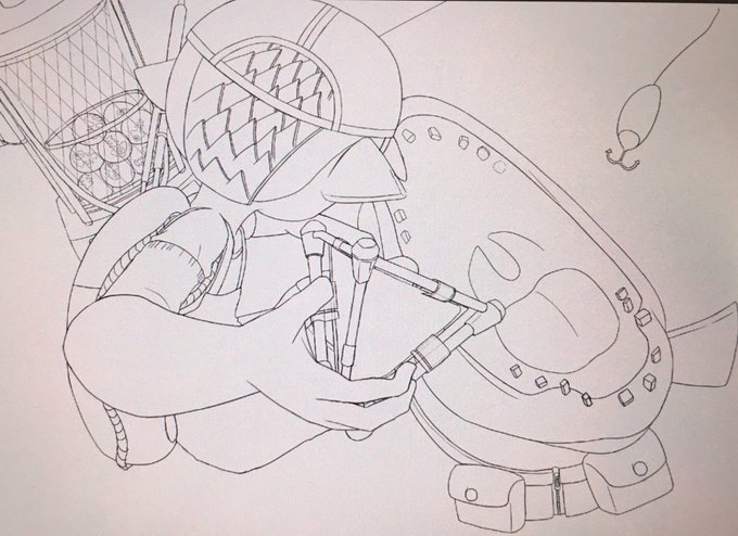 何回でも見て欲しくなるお蔵入り線画 