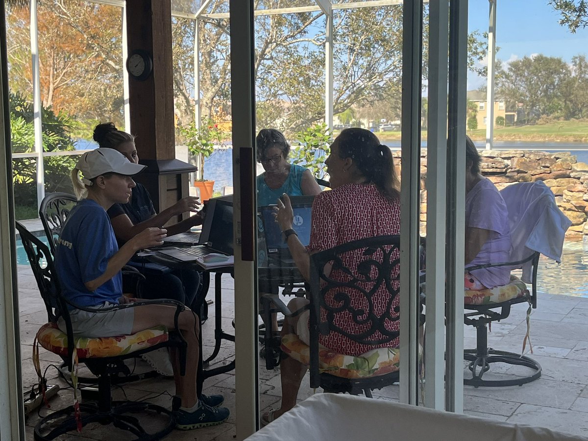 When your <a href="/LeeHealthFdn/">Lee Health Foundation</a> offices can’t be occupied, you turn your house into headquarters! #leehealthstrong