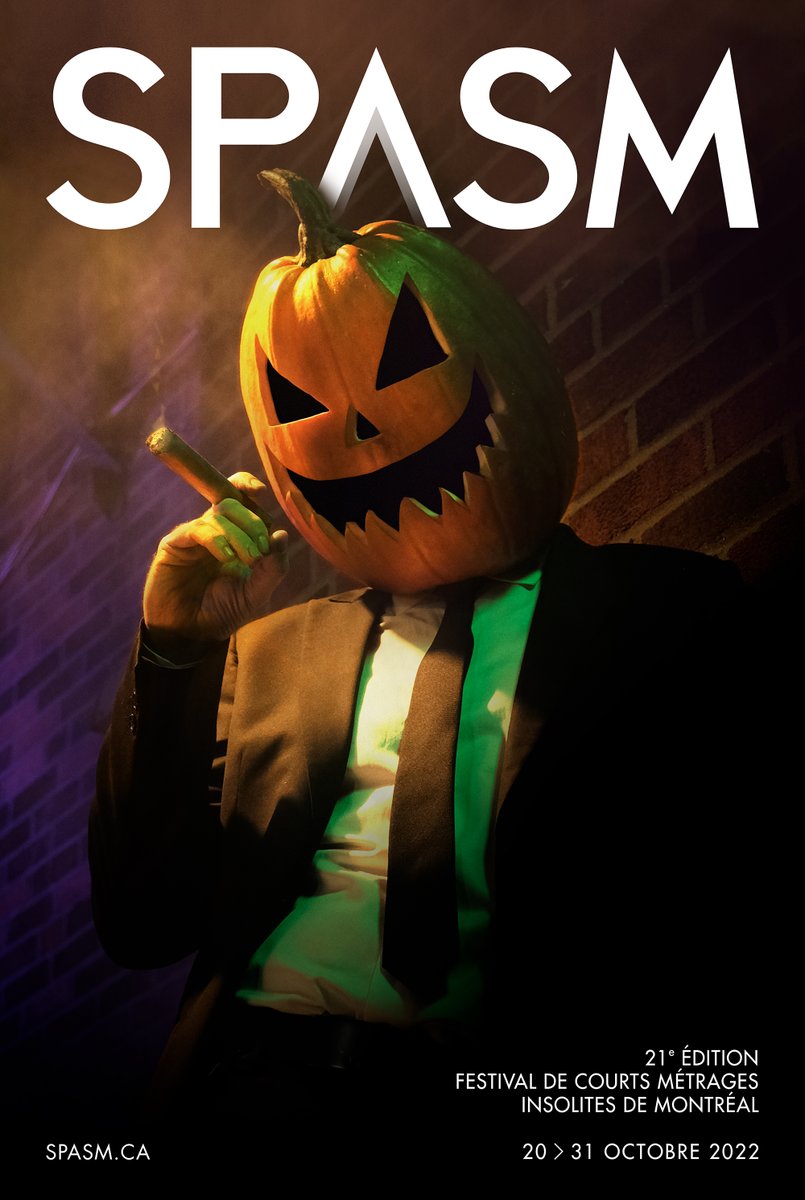 Affiche de la 21e édition du Festival SPASM ! Dévoilement de la programmation ce jeudi 6 octobre. 🎃