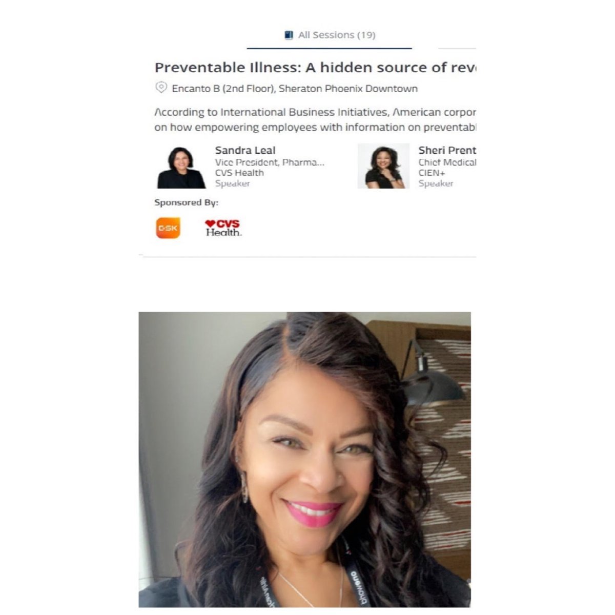 I'm not only privileged to attend the United States Hispanic Chamber of Commerce national conference, but I'm also a featured speaker. #USHCC #drsheri #drsherimd #prevention #preventativecare