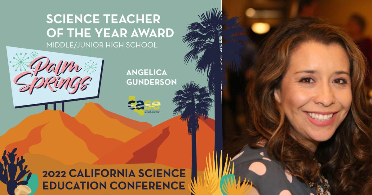 CASE - California Association of Science Educators (@cascience) on Twitter photo Our next award winner is Angelica Gunderson (<a href="/gunderscience/">Angelica Gunderson</a>), recipient of the Teacher of the Year (Middle/Jr. High School) Award! Congratulations, Angelica! Click here to read her interview: conference.cascience.org/2022-award-win…
#cascience22 Our next award winner is Angelica Gunderson (<a href="/gunderscience/">Angelica Gunderson</a>), recipient of the Teacher of the Year (Middle/Jr. High School) Award! Congratulations, Angelica! Click here to read her interview: conference.cascience.org/2022-award-win…
#cascience22