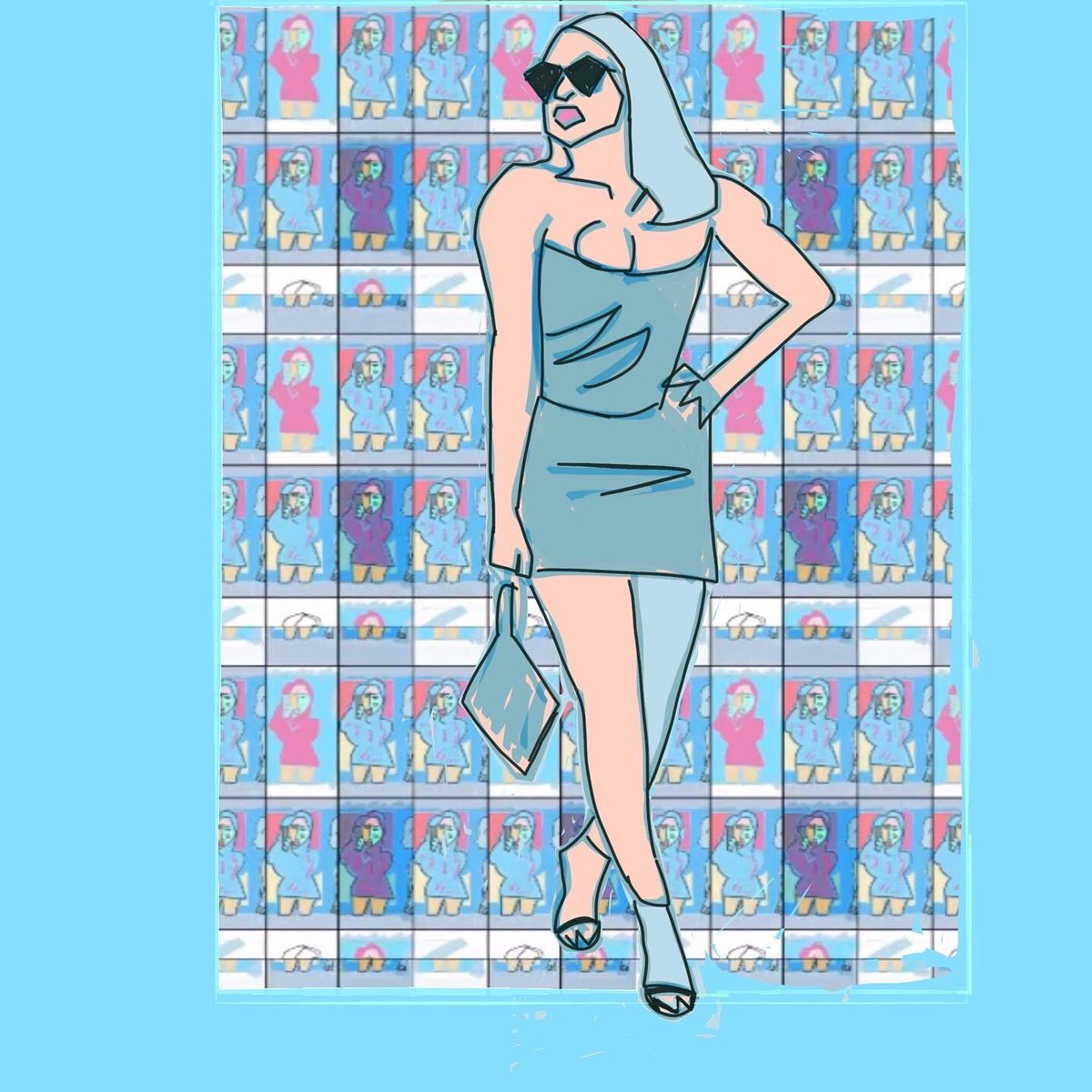 drunkenBouddha's tweet image. #repetitionart #artwork #pinup #moviestar #sketchart #illustration #digitalart #defragmentation #popart #recyclingart #legart #legshow #popart #sketching #punkstyle #semiabstract #selfie #fauvism #atthemuseum #background #wallpaperart #drawing #doodle