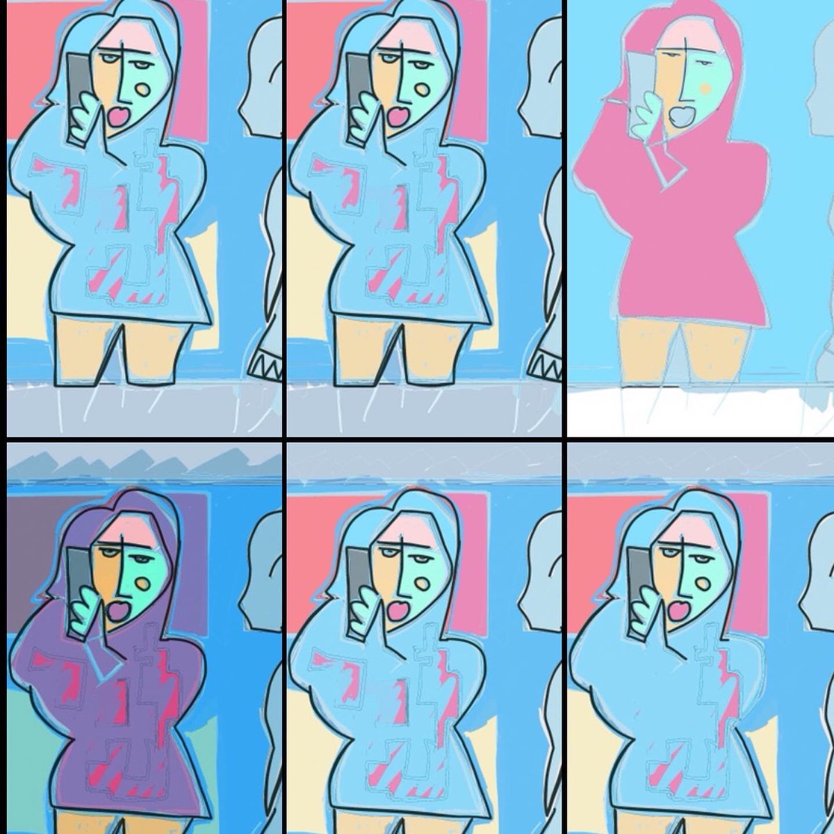 drunkenBouddha's tweet image. #repetitionart #artwork #pinup #moviestar #sketchart #illustration #digitalart #defragmentation #popart #recyclingart #legart #legshow #popart #sketching #punkstyle #semiabstract #selfie #fauvism #atthemuseum #background #wallpaperart #drawing #doodle