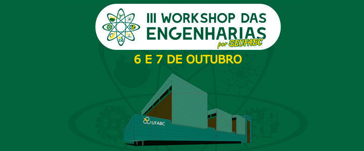 O Workshop das Engenharias da #UFABC está de volta em 2022! 

06 e 07 de outubro no Campus Santo André. Palestras interdisciplinares, atividades de extensão e apresentações de entidades estudantis. Participe! 
ufabc.net.br/3workshopengen… #EngenhariaUFABC