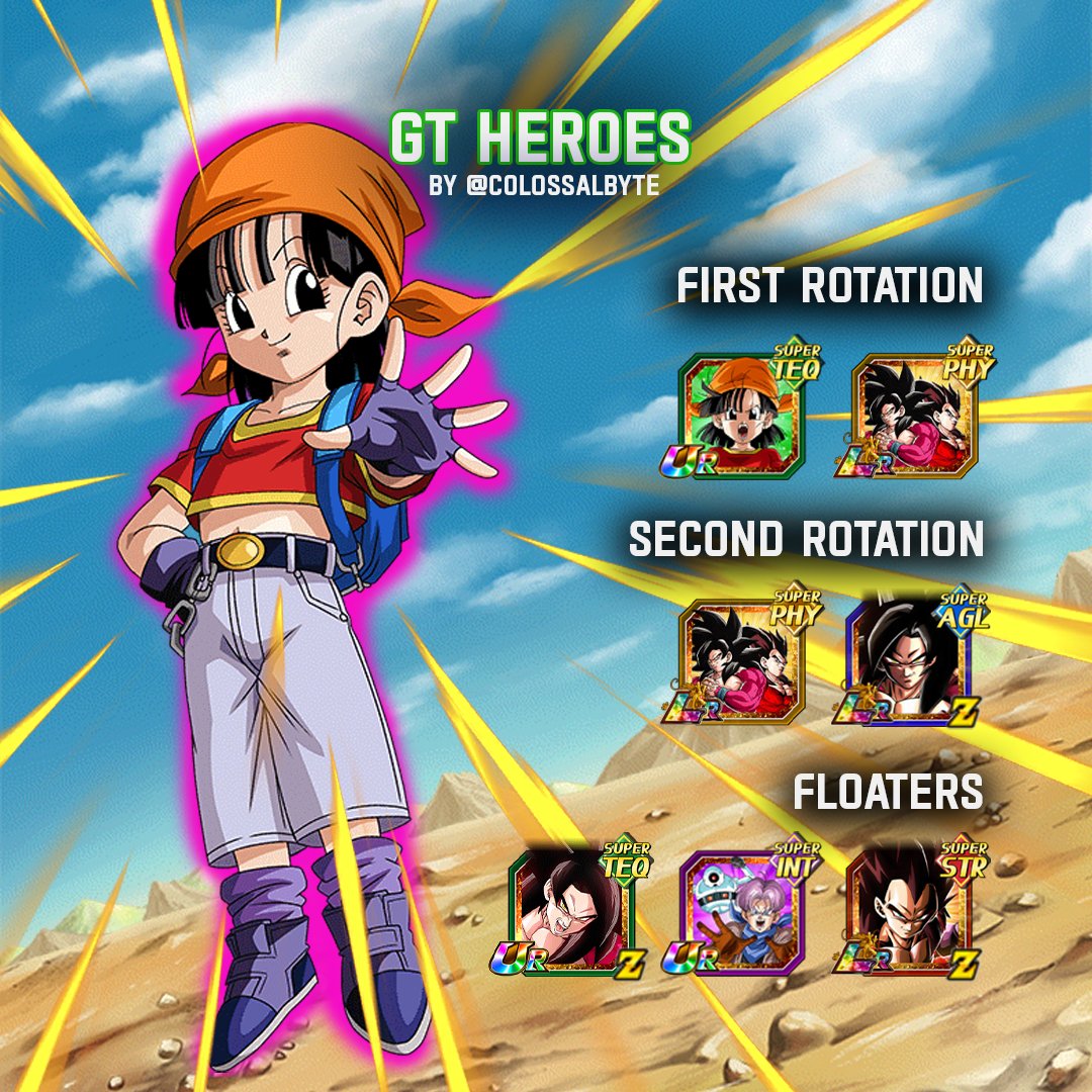 CollosalbyteG's tweet photo. DFE TEQ Pan (GT)'s team guide is here!
#dragonballlegends #dokkanbattle #dokkanbattlez #dragonballz #dragonballsuper #dokkantips #goku #vegeta #dragonball https://t.co/wOOMuWRmUG