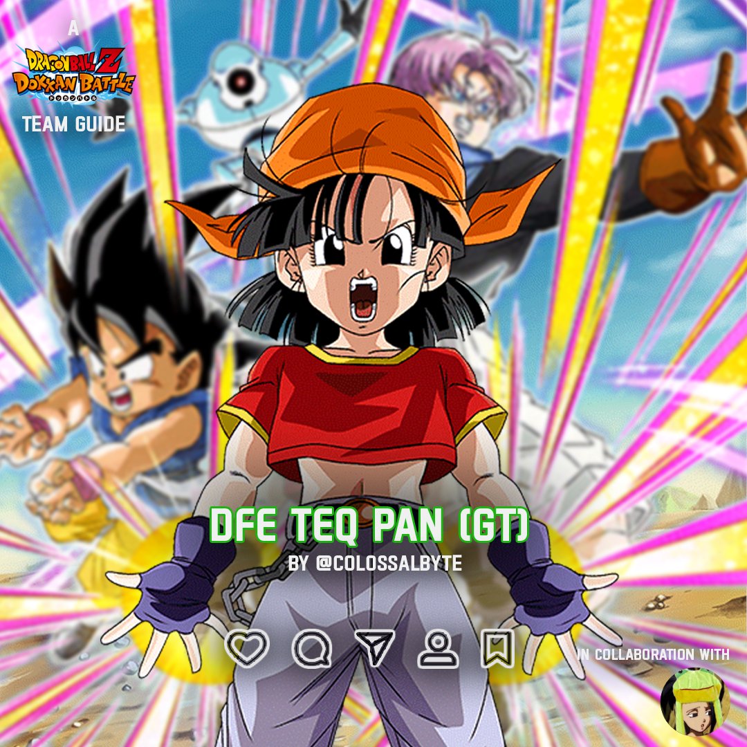 CollosalbyteG's tweet photo. DFE TEQ Pan (GT)'s team guide is here!
#dragonballlegends #dokkanbattle #dokkanbattlez #dragonballz #dragonballsuper #dokkantips #goku #vegeta #dragonball https://t.co/wOOMuWRmUG