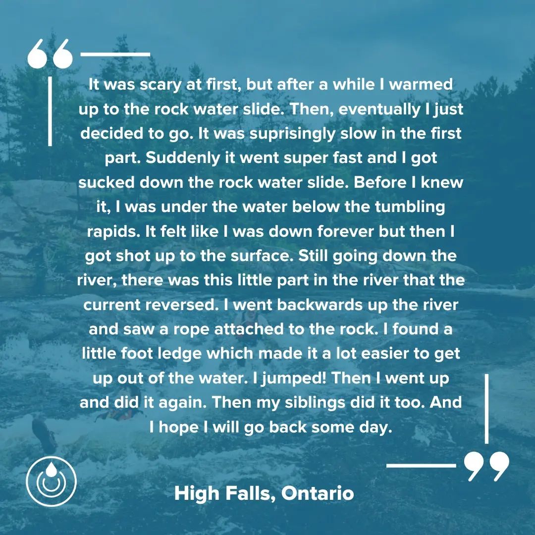 swimdrinkfish's tweet photo. A grade 8 class in Ontario submitted their Watermarks. They shared stories of curiosity, beauty of nature, time with family, and poetry.
We all have Watermarks and your story can help protect the waters you love:
https://t.co/Kuzi0VLFS8
#mywatermark #watermark #swimdrinkfish https://t.co/odQxXgMyas
