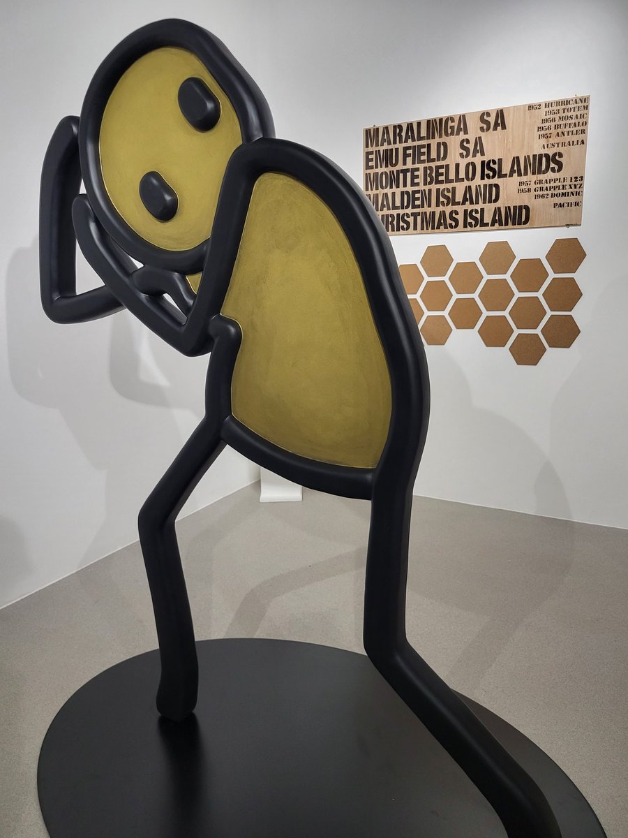 JPAOwen's tweet photo. Privileged today to hear first hand accounts from British Nuclear Test Veterans at the @BNTVA conference and exhibit opening at the Royal Engineers Museum. Includes this statue Atomic by @stik____ . Amazing stories from an incredible part of UK's scientific and military history https://t.co/9wYfzfqS0y