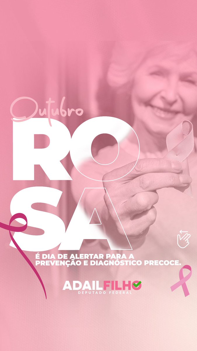 adailfilhoam's tweet photo. Bem vindo outubro. Mês do outubro rosa. Esse período é dedicado a enfatizar a importância da prevenção e do diagnóstico precoce do câncer de mama e do câncer de colo de útero. 
A prevenção é um ato de amor com você e com quem você ama. 
#OutubroRosa 
#AdailFilho https://t.co/DTkjv0N75T