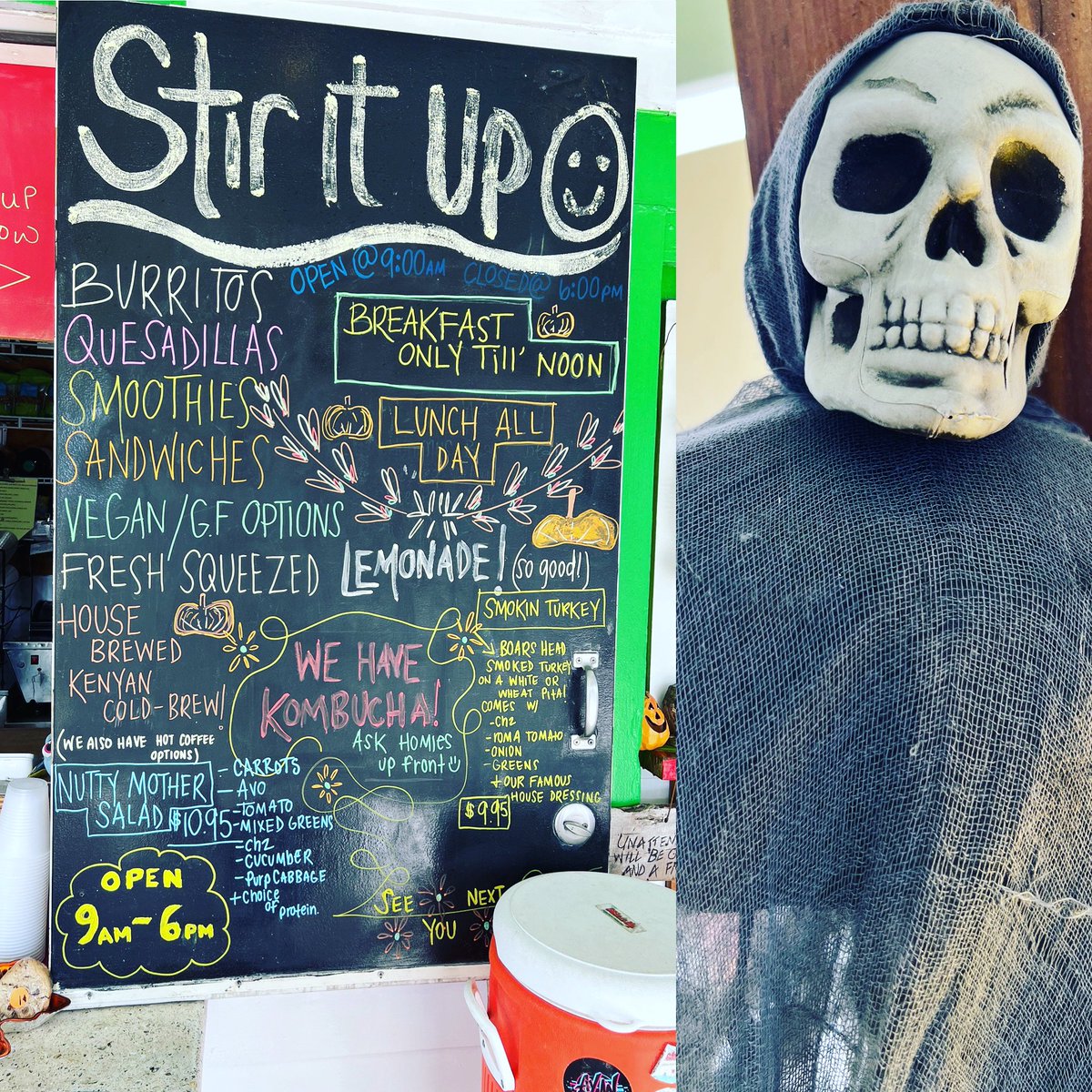 StirItUpStAug's tweet photo. Don’t ya love fall and
HALLOWEEN..🎃🧙‍♀️🍁
Open till 6pm
See U on the porch! https://t.co/E87BK9W4iR