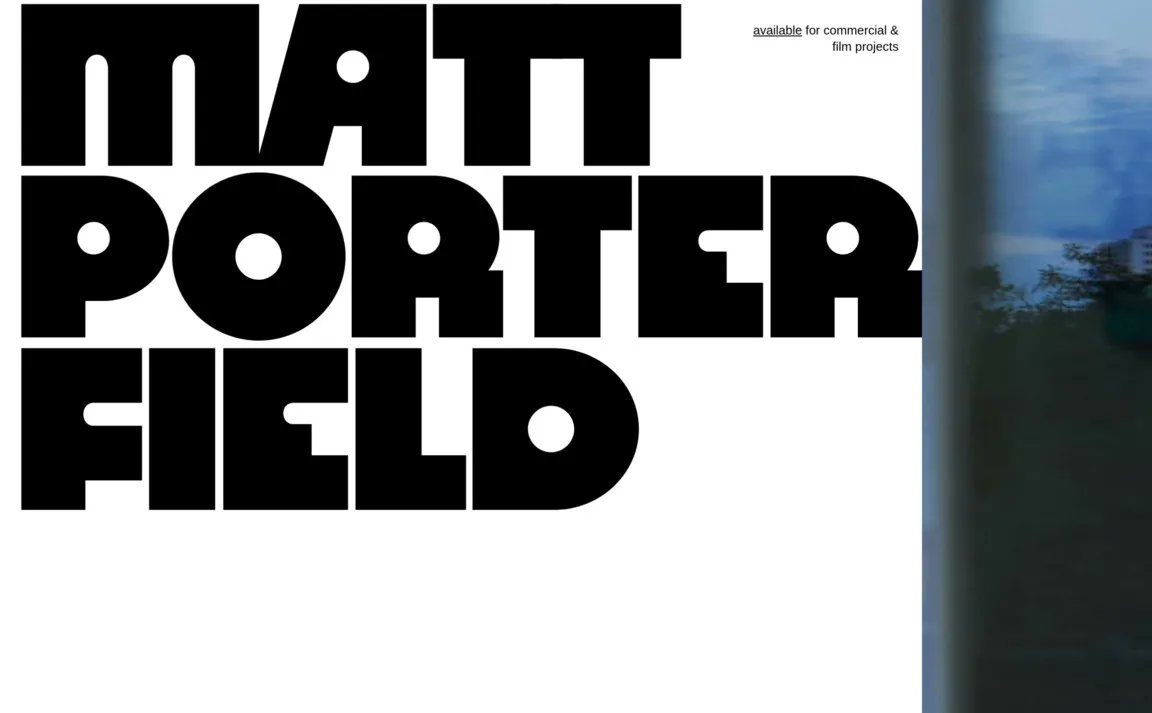 siteinspire's tweet photo. New site on @siteinspire: Matthew Porterfield → https://t.co/4VytV3zf8B https://t.co/wq9C205tqQ
