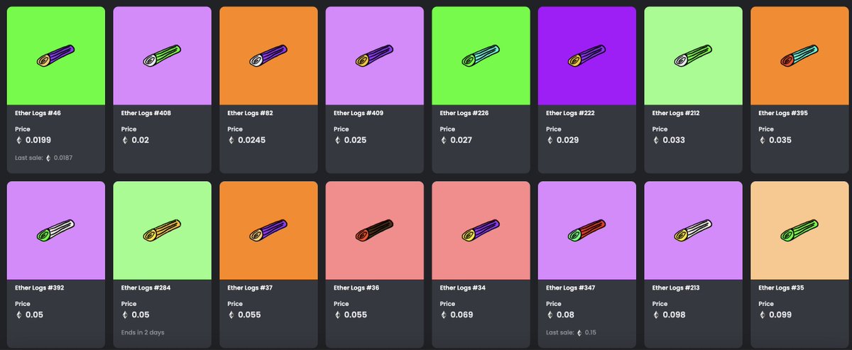EtherLog's tweet photo. so whos gonna sweep this beautiful collection?
🪵
#etherlog https://t.co/BcfAh1xE4o