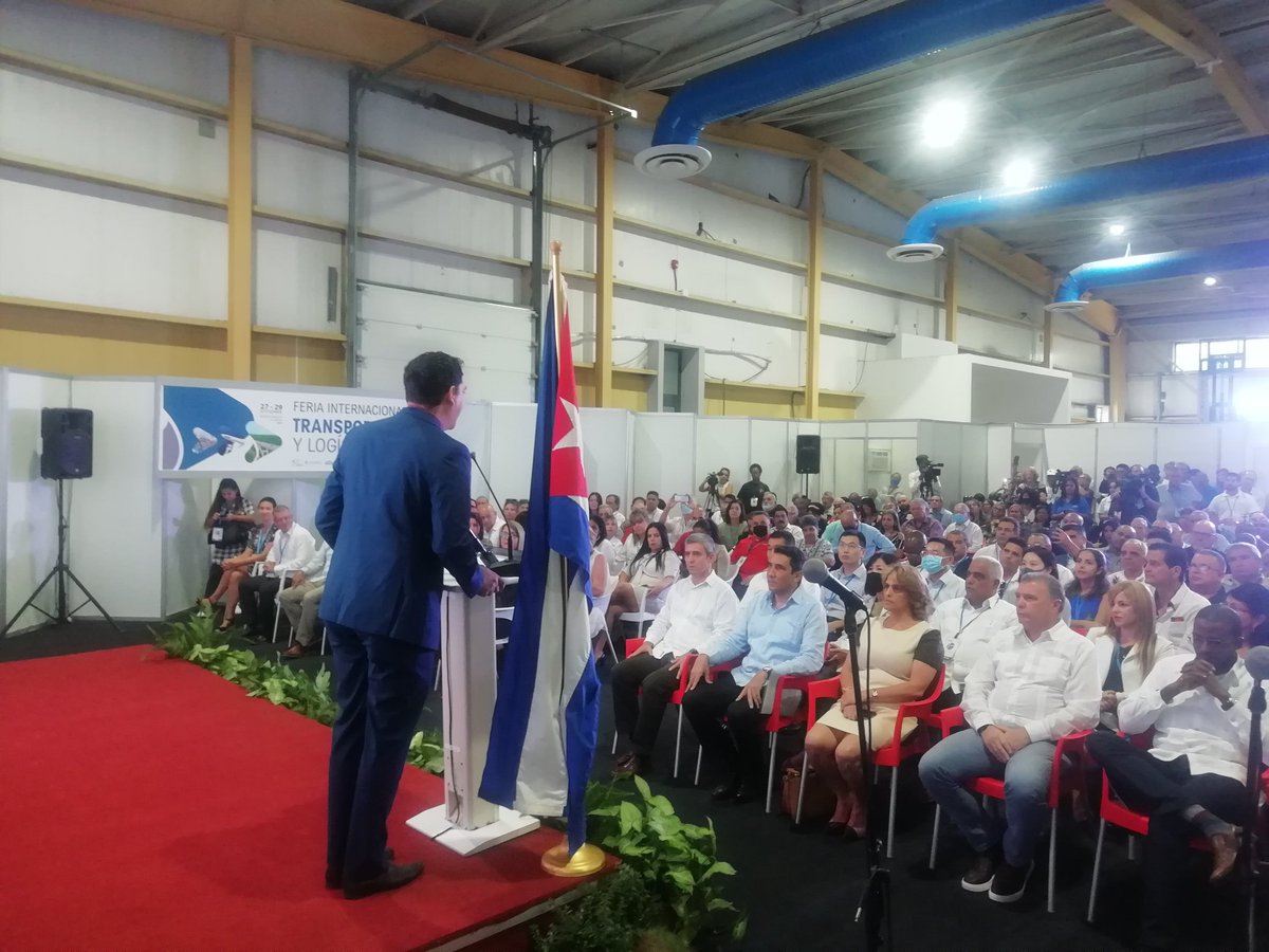 MitransCuba's tweet photo. Este martes quedó inaugurada la Feria Internacional de Transporte y Logística #FITL2022, que sesionará del 4 al 6 de este mes, con la participación de una decena de países. Presidieron el inicio de esta cita comercial @JorgeLuisPerd20 @E_RdgzDavila @BetsyDazVelzqu2 @JuannCarlosGG https://t.co/oSN4L8XWjA