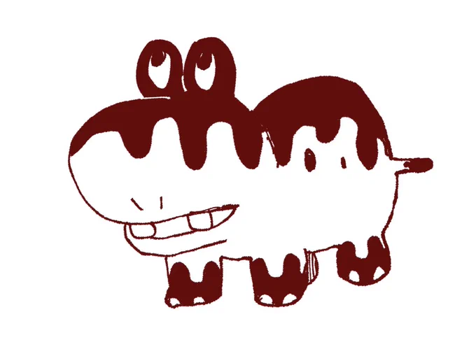 はまきさんは「ヒポポタス」を見ないで描いてください!#ポケモンうろ覚えで描くったー # 