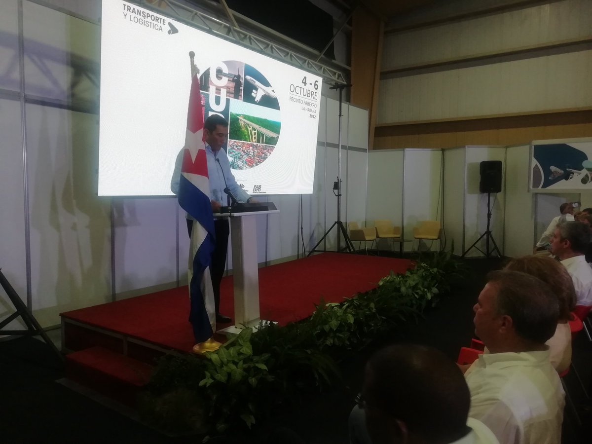 MitransCuba's tweet photo. Durante las palabras de inauguración @E_RdgzDavila expresó que el evento es un marco para la apertura de nuevas oportunidades de negocios, crear alianzas,  posibilidad de ampliar exportaciones y aprovechar nuevas tecnologías. https://t.co/noX0PJdLE3