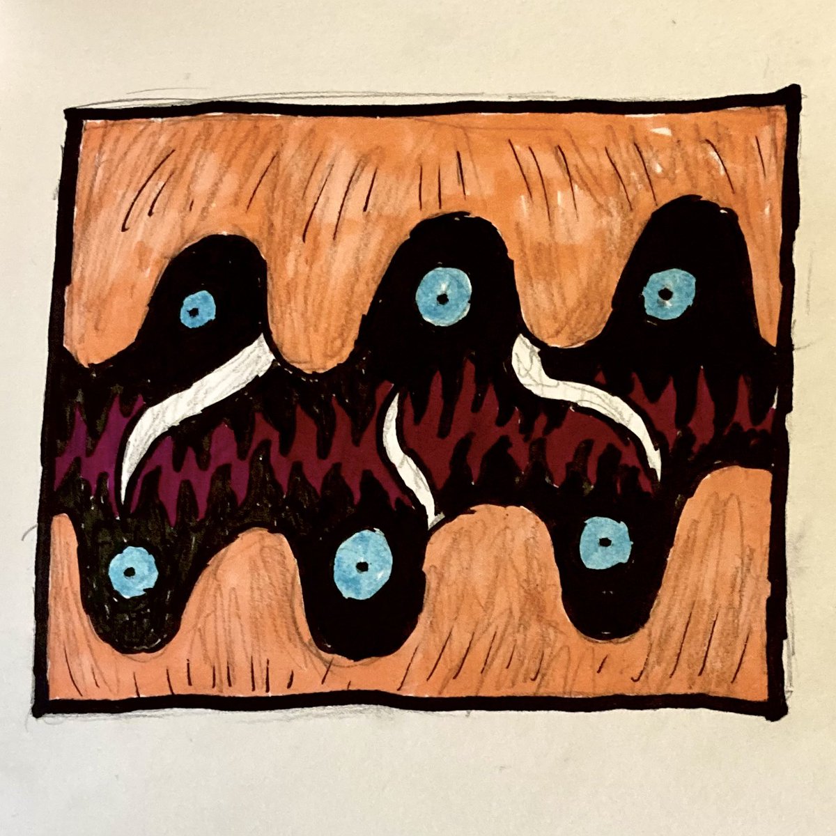 I’ve discovered scallops can have 200 eyes and now I’m a bit obsessed with that #InktoberScallop