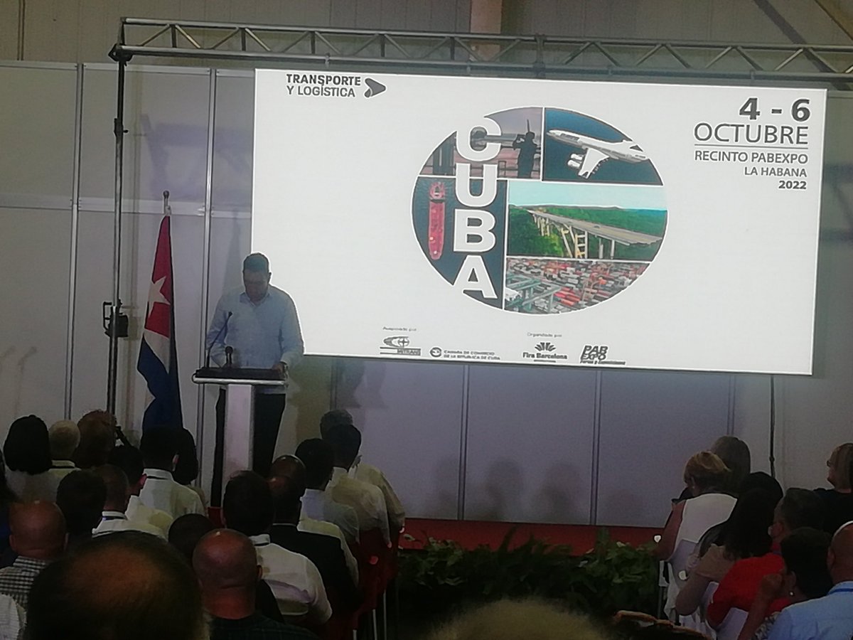 MitransCuba's tweet photo. Durante las palabras de inauguración @E_RdgzDavila expresó que el evento es un marco para la apertura de nuevas oportunidades de negocios, crear alianzas,  posibilidad de ampliar exportaciones y aprovechar nuevas tecnologías. https://t.co/noX0PJdLE3