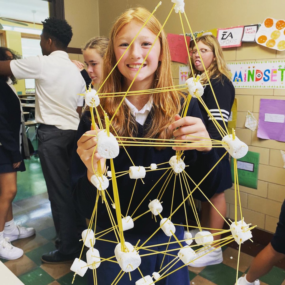 AcademyofStDoro's tweet photo. Marshmallows and spaghetti may not seem like a likely pair, but our ASD students in all grades had a blast bringing them together and testing their design and engineering skills during our STEM Day this past Friday.

#WeAreASD #stem #stemeducation #stemactivities #statenisland https://t.co/vWMg057FHm