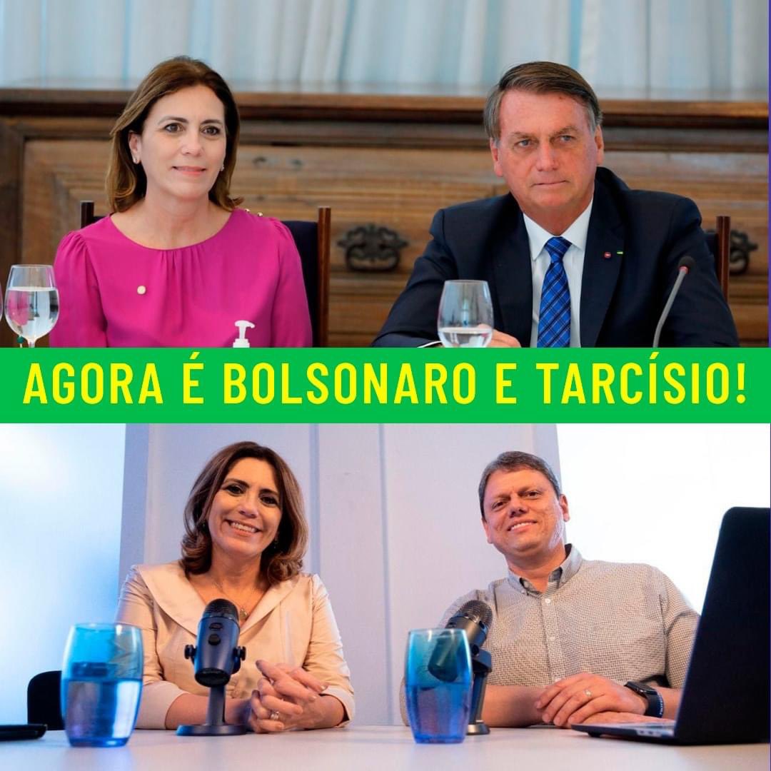 DepRosanaValle's tweet photo. Empenhada na Campanha de reeleição para Presidente de @jairbolsonaro e @tarcisiogdf 👊 para Governador de SP https://t.co/mFi1l4Fpws