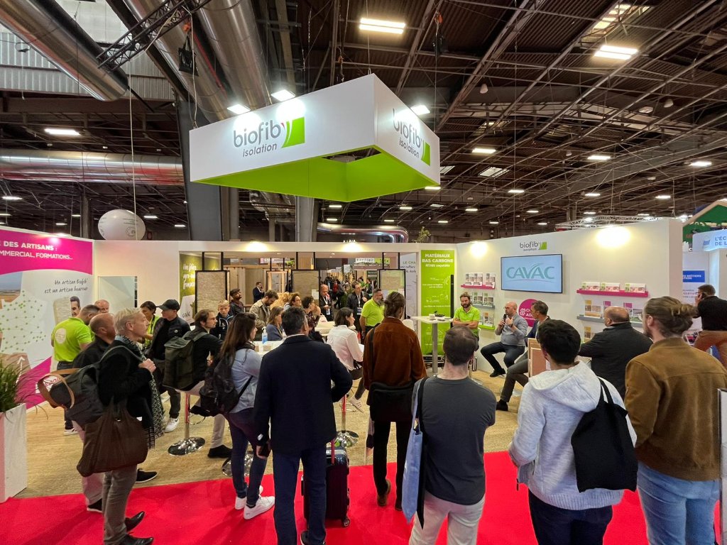 CAVAC_'s tweet photo. [Evénement] Ravis d'être au salon @Batimat ! Pour notre coopérative et notre marque @Biofib, c'est l'occasion de mettre en valeur nos solutions d'isolation biosourcée, bas-carbone et notre filière #chanvre #PositiveAgriculture #ChanvreAddict https://t.co/V5q4ZImR4k