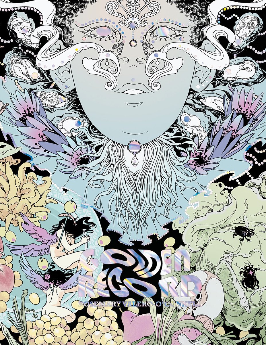 hirosemaryhello's tweet photo. Golden Record is officially up for preorder on the @ssbcpunk website! It’s my newest book, a vividly illustrated bilingual poetry chapbook with some of my favorite drawings in recent memory in it. Hope you like it~ https://t.co/DYRjY27loq