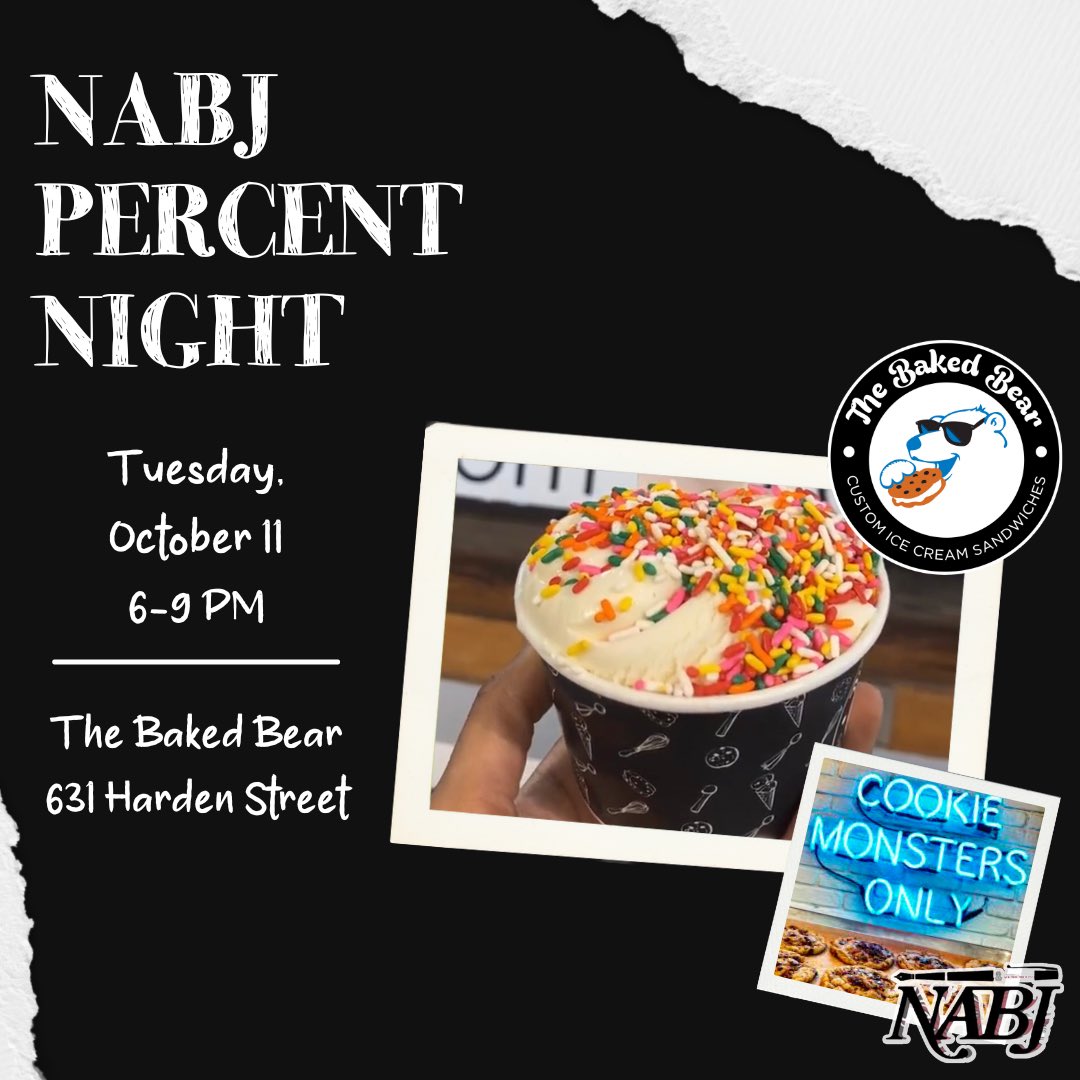 Be sure to mention you’re with NABJ at checkout! 🍦