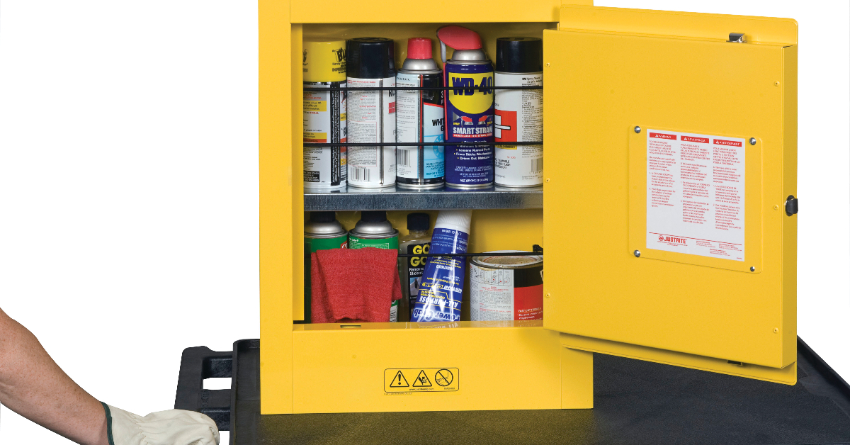 October is Fire Prevention Month. Just a reminder, Justrite flammable cabinets provide the best protection for your flammable chemicals. No matter where you will use it, we have the cabinet that will meet your needs. hubs.la/Q01nNGX_0