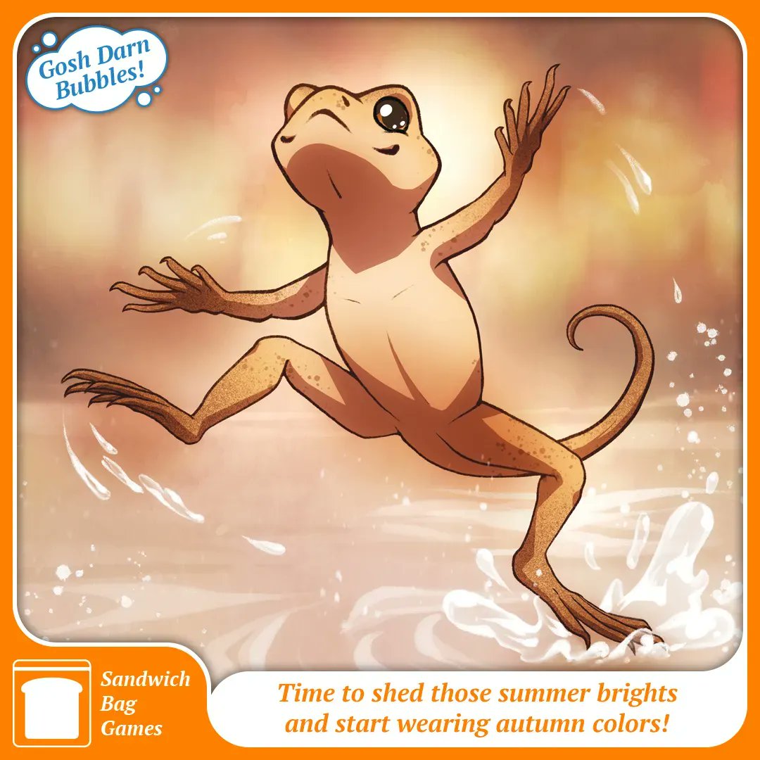 SandwichBagGame's tweet photo. Time to shed those summer brights
 and start wearing autumn colors!
.
You can purchase the Gosh Darn Bubbles game and artwork at https://t.co/RRFk9HZvkj
.
#sandwichbaggames #goshdarnbubbles #cardgames #boardgames #tabletopgames #gamenight #familygamenight #cardgame #familygames https://t.co/fsDkUBrPSV