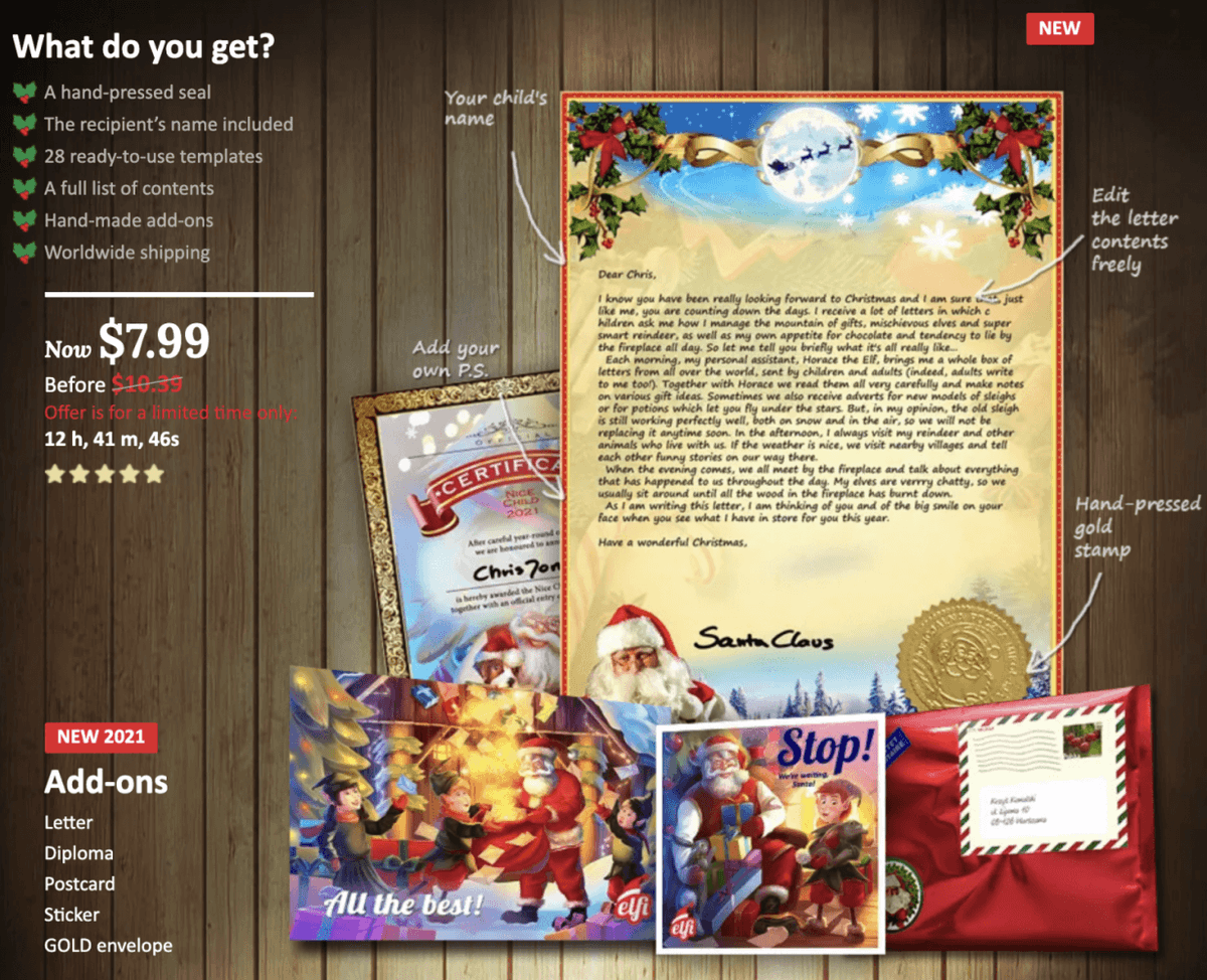 We've teamed up with Elfi to bring you amazing value letters delivered worldwide! 👉 yxmas.shop/SantaLettersSo… (Ad)