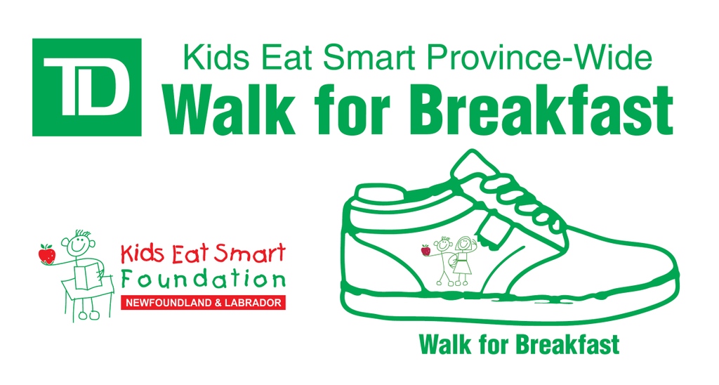 Tomorrow hundreds of children in bays, coves, towns and cities throughout NL will be participating in the annual <a href="/TD_Canada/">TD (Canada)</a> Walk for Breakfast. 
⁠
$1 is a breakfast for a child. Donate today at kidseatsmart.ca 

#TDWalkforBreakfast2022

 <a href="/JennAuld/">Jenn Auld</a> <a href="/TinaFMurphy/">Tina Murphy</a>