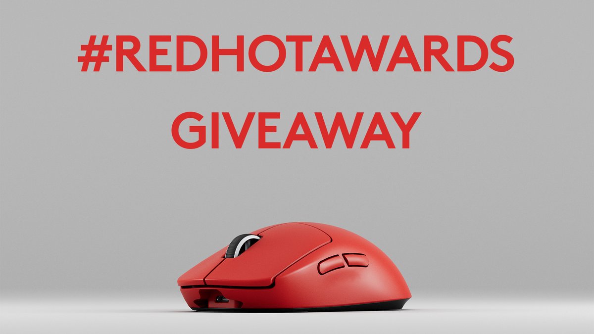 We've all seen the hottest pro plays, but now it's your turn! 5 winners will receive a RED PRO X SUPERLIGHT.

🔴Follow us on twitter
🔴Retweet this tweet
🔴Reply to this tweet with your best gaming play and use #RedHotAwards. 
🔴Confirm entries here: g.logi.link/RedHotAwardsGl…