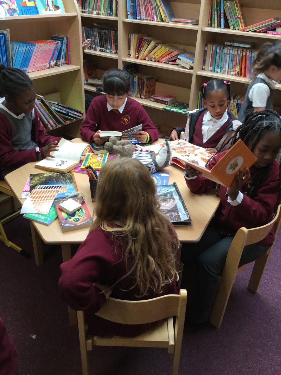 MrsCoombsHMPS's tweet photo. We were so excited @HerbMorrPriSch to get back in the library for lunchtime Go Wild and Read club supported by our fantastic new Literacy ambassadors https://t.co/BgGOwnFnpW