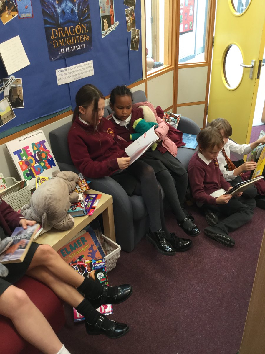 MrsCoombsHMPS's tweet photo. We were so excited @HerbMorrPriSch to get back in the library for lunchtime Go Wild and Read club supported by our fantastic new Literacy ambassadors https://t.co/BgGOwnFnpW