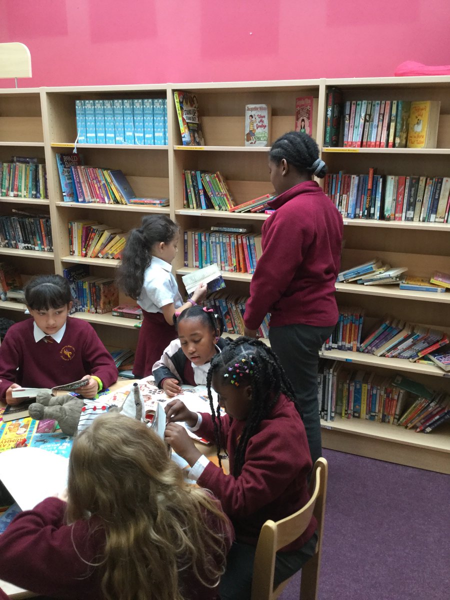 MrsCoombsHMPS's tweet photo. We were so excited @HerbMorrPriSch to get back in the library for lunchtime Go Wild and Read club supported by our fantastic new Literacy ambassadors https://t.co/BgGOwnFnpW