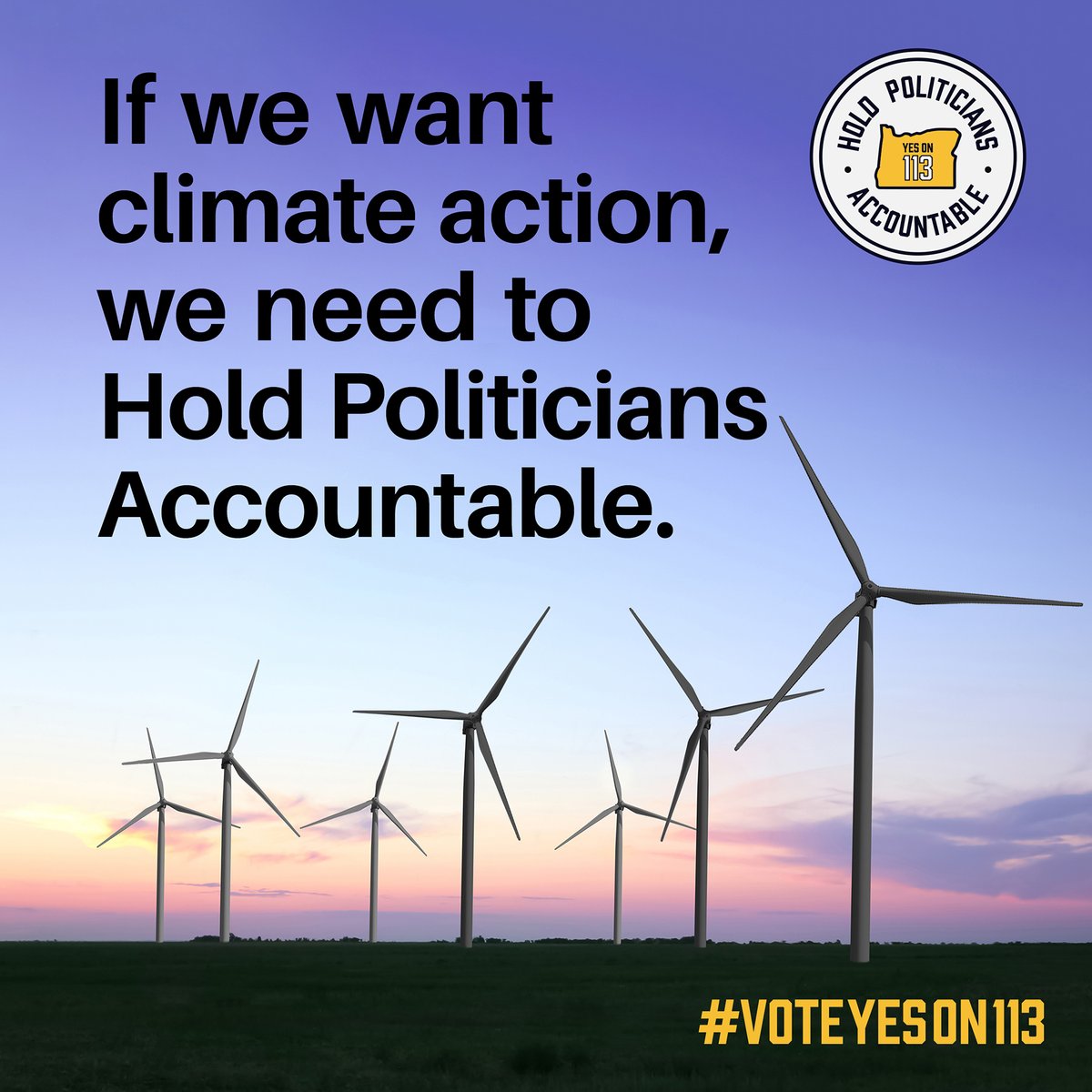 In June 2019 nearly half of the Oregon State Senate walked off the job, vacationing, preventing the state from taking action on climate change. Federal climate change protections hanging by a thread it is more important than ever for Oregon to take action.
#VoteYesOn113 #orpol