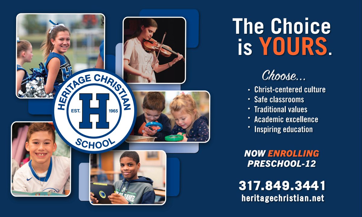 heritagechristian.net/oct13 
Join us for our October 13 Open House for Preschool-Grade 12. Discover if Heritage Christian is the choice for your family. Excellence in academics, athletics, fine arts with intentional Christian discipleship and a Biblical worldview.