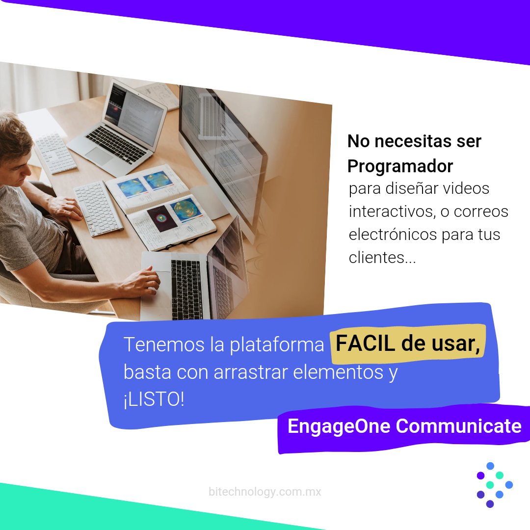 ¡Hacer Videos Interactivos, o Correos para tus clientes no es una tarea difícil!; solo arrastra "Elementos" dentro de la Plataforma "Rápido y Fácil".
¿Te gustaría saber cómo? 
👉🏻Contáctanos y agenda una DEMO GRATIS: wa.me/qr/6O5XA2VJ7AT… 
#communicate #marketing #technology