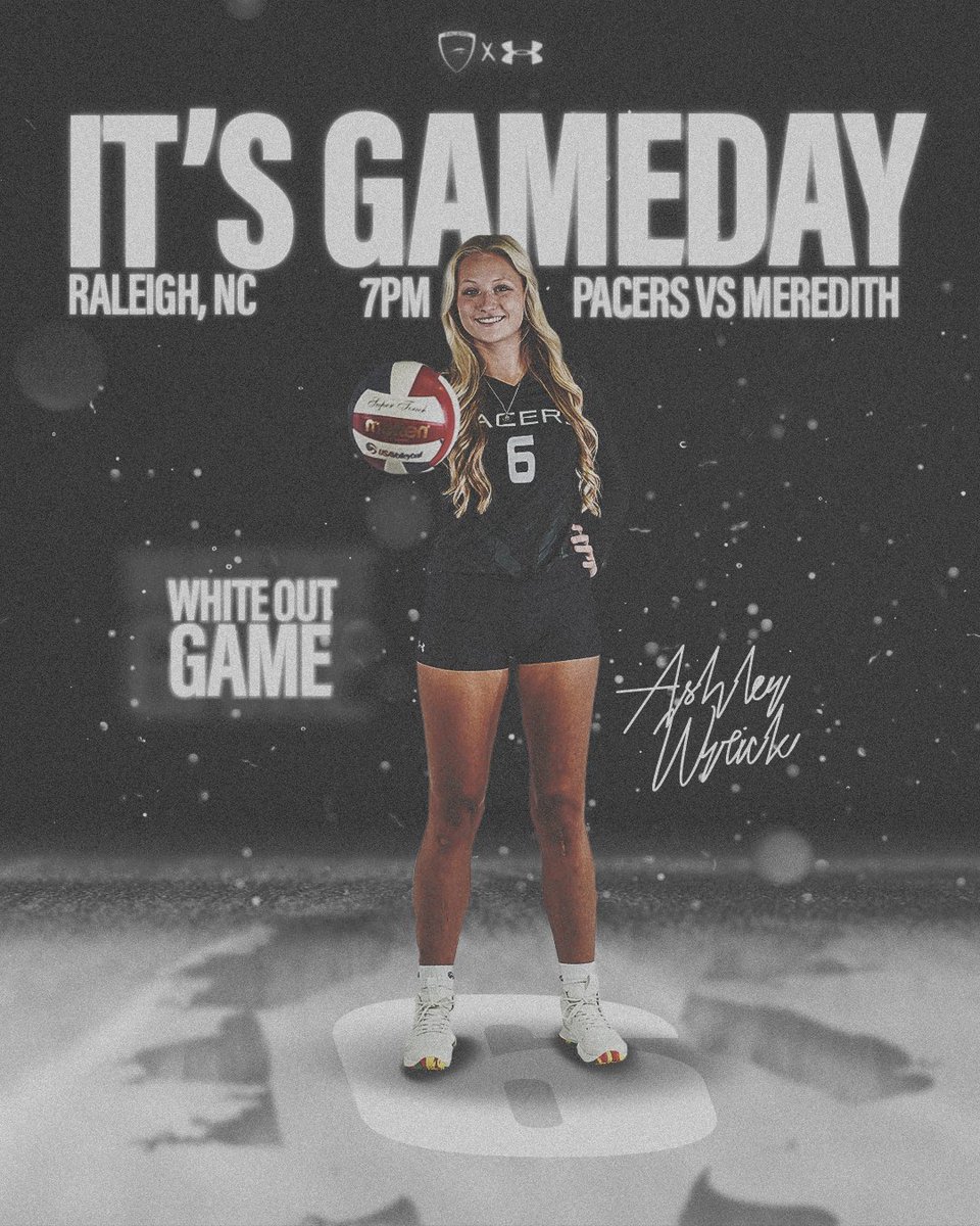 GoPeacePacers's tweet photo. GAMEDAY 🐎🏐

*Doors open at 6 PM*

The Pacers host crosstown rival Meredith College tonight at 7PM! https://t.co/ARCSd1dX2W