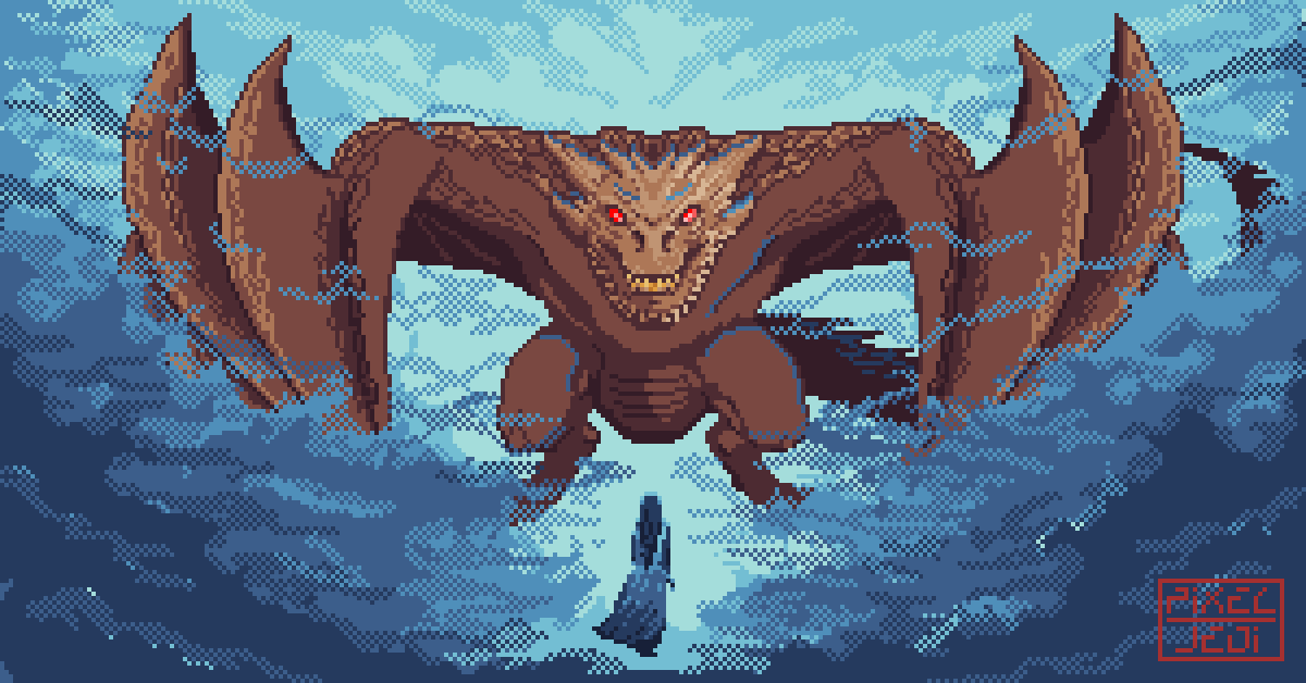 pixeljedi_'s tweet photo. Been busy with a lot of work recently but I finally completed my take on House Of The Dragon in pixel art. Hope you like it! ✌️😁

#PixelJedi
#PixelArt
#FantasyArt
#Illustration
#HouseOfTheDragon 
#GameOfThrones https://t.co/pIcUtuYEND