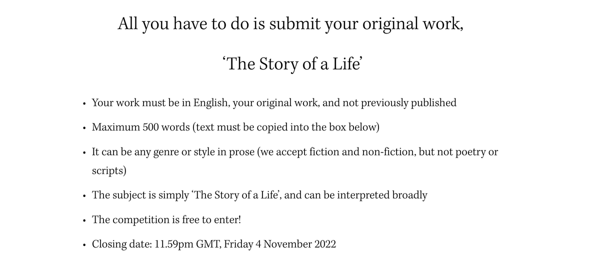 We're excited to launch our new writing competition! First prize is a free place on our December writing course in Oxford, with Alison Light. Find out more here: oxfordwritingmentors.com/competition