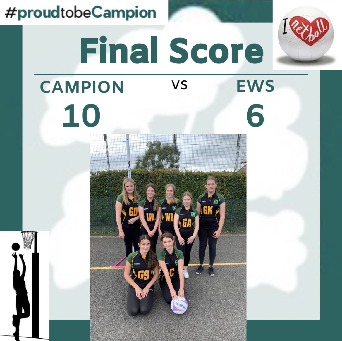 PE_Campion's tweet photo. Congratulations to both Netball teams who won their first matches🥇      Player of the match for yr 9 Evie              Player of the match for yr 11 Lucienna #proudtobecampion https://t.co/55WQG2dLC9