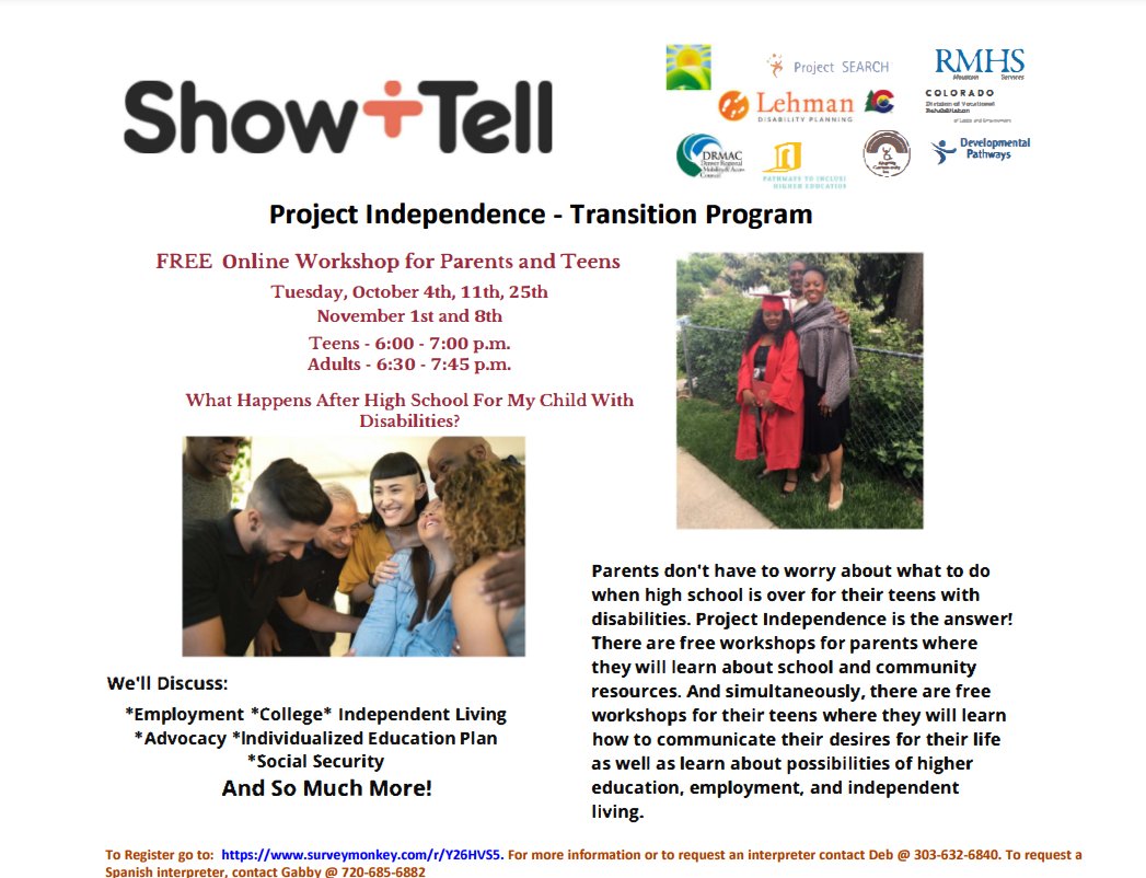 Are you a parent/caregiver of a teen with special abilities? It's never too early to begin transition planning with this FREE workshop:
#transition #planning