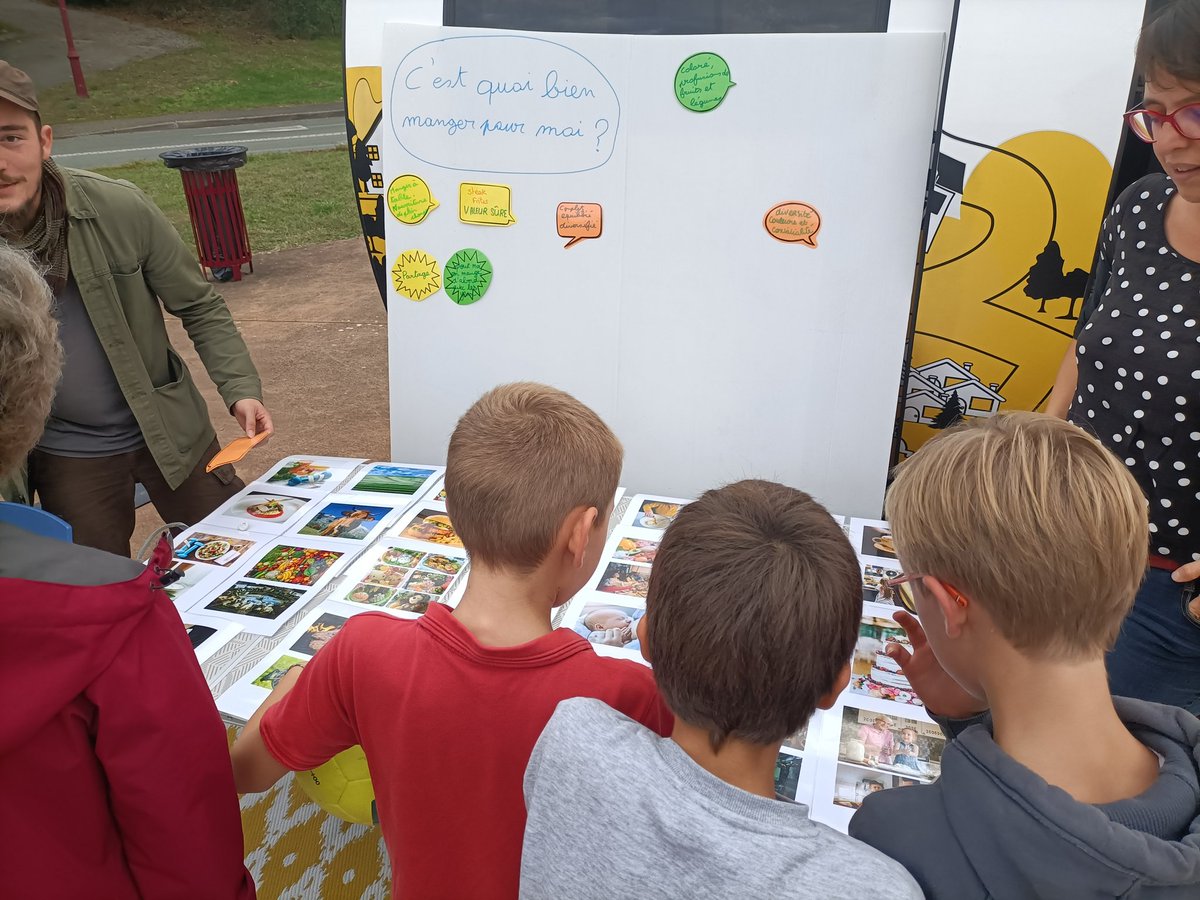 GUILBAUDCath's tweet photo. Les enfants font leur choix avec un photos langage autour de l'alimentation proposé par laPopID, comité local Angers 6-7 à Marcé @hivert_melanie @msa49actu @lebimsa https://t.co/3C45ecQqT3