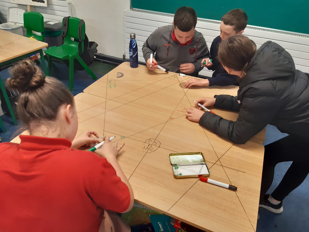KnockNs's tweet photo. Active Maths in operation today. 6th class learning all about lines and angles #maths #actionmaths #linesandangles https://t.co/7zDKMzybig