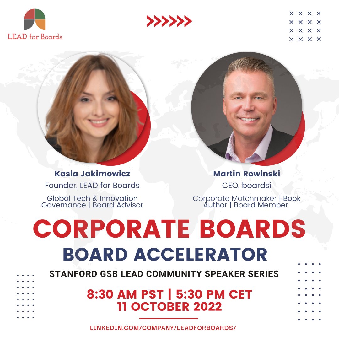 boardsi2's tweet photo. Tune in for this speaker series. Featuring our @official.boardsi CEO, @martinrowinski

#boards #boardofdirectors #boardofadvisors #boardeducation #ceo #cfo #csuite https://t.co/Nnlg14sPxQ