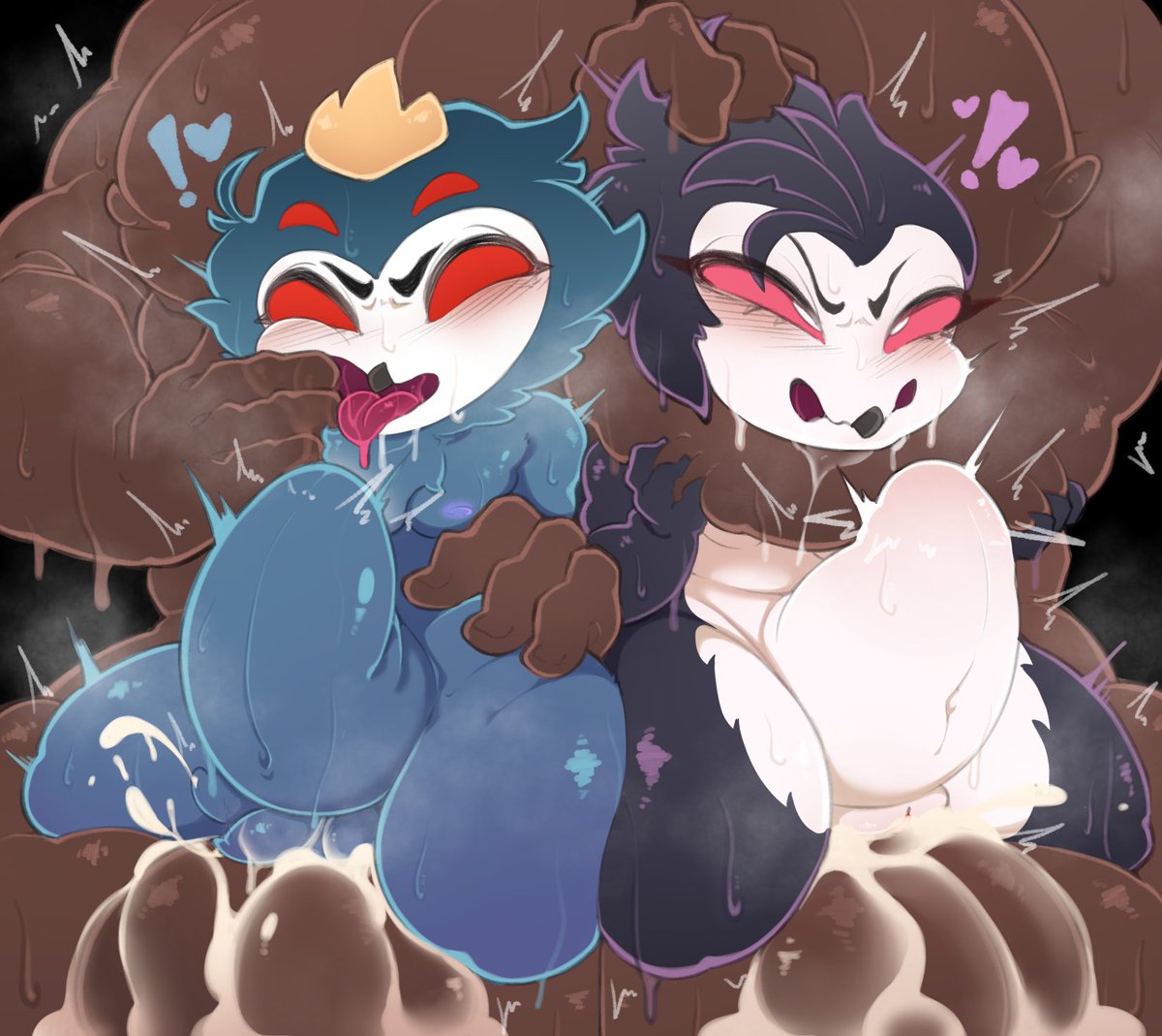 ShinoLara 🔞⚧️ on X: Stolas And Octavia (From : Helluva boss) CM : ??  t.cowCK8kgPSzi  X